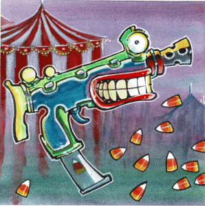 CANDY CORN UZI CANDY CORN UZI